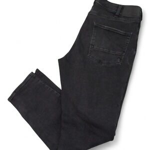 Silver Mens Risto Jeans 34 x 30 Black Athletic Fit Skinny Recycled Stretch
